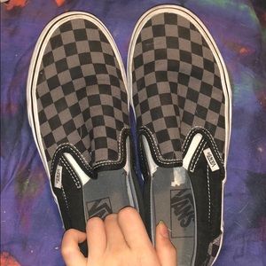 Checkered Slip on Vans